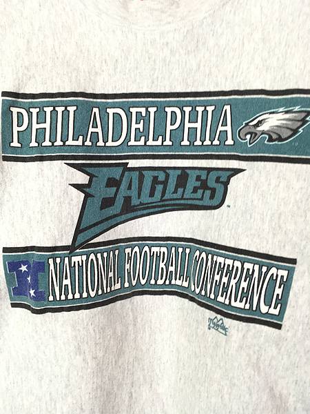 古着 90s USA製 NFL Philadelphia Eagles イーグルス リバース タイプ 