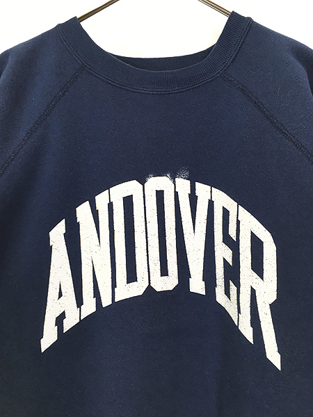 古着 80s USA製 DISCUS 「ANDOVER」 ラグラン スウェット トレーナー