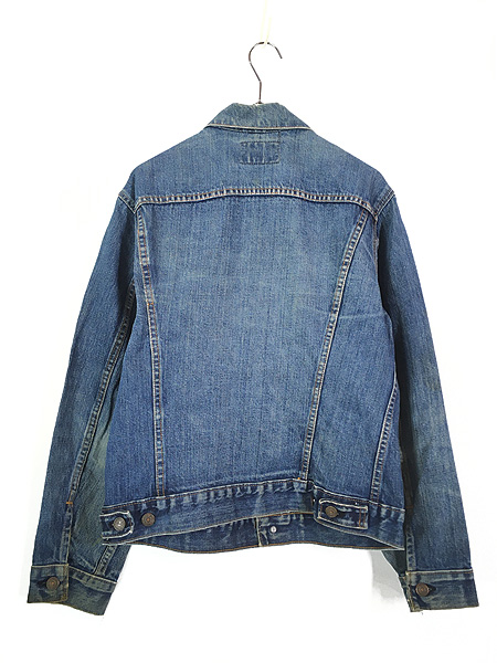 古着 70s USA製 Levi's 70505-0217 4th ブルー デニム ジャケット G 