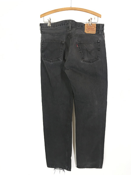 古着 90s USA製 Levi's 501-0660 ブラック デニム パンツ ジーンズ ストレート W34 L33 - 古着 通販 ヴィンテージ　 古着屋 Dracaena ドラセナ