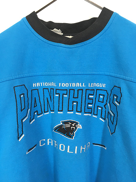 古着 90s NFL Carolina Panthers パンサーズ 刺しゅう スウェット トレーナー XXL 古着 - 古着 通販 ヴィンテージ  古着屋 Dracaena ドラセナ