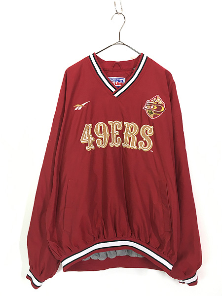 古着 90s NFL San Francisco 49ers フォーティナイナーズ PUコーティング プルオーバー ジャケット XL 古着 - 古着  通販 ヴィンテージ　古着屋 Dracaena ドラセナ