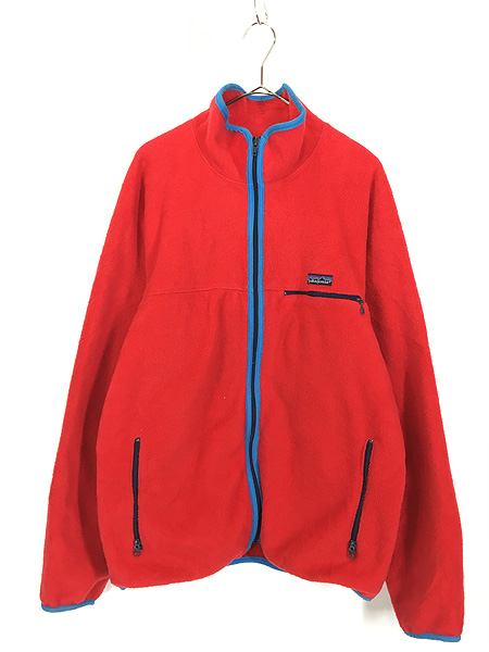 90s USA製 patagoniaパタゴニア シンチラ フリースジャケット ネイビー