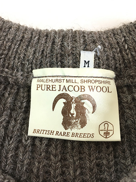 古着 90s 英国製 MALEHURST MILL 「Pure Jacob Wool」 高級 ヘビー ...