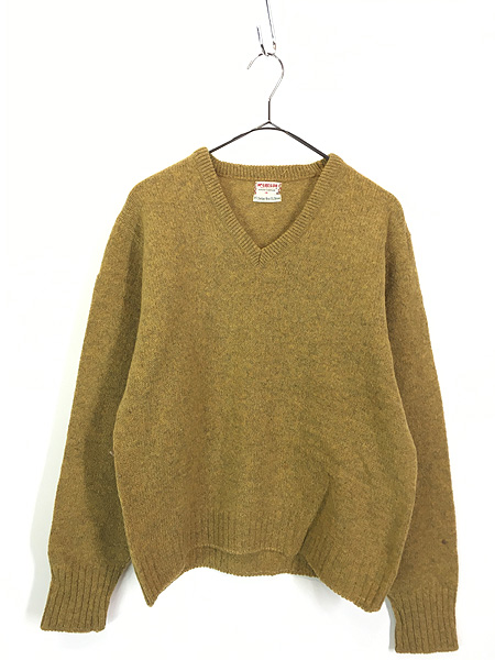 60s mohair V-neck knit big size offwhite | brownscomm.us