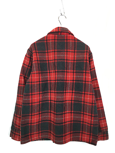 古着 50s WoolRich 158 チェック ヘビー ウール カバーオール ハンティング ジャケット 40 - 古着 通販 ヴィンテージ 古着屋  Dracaena ドラセナ