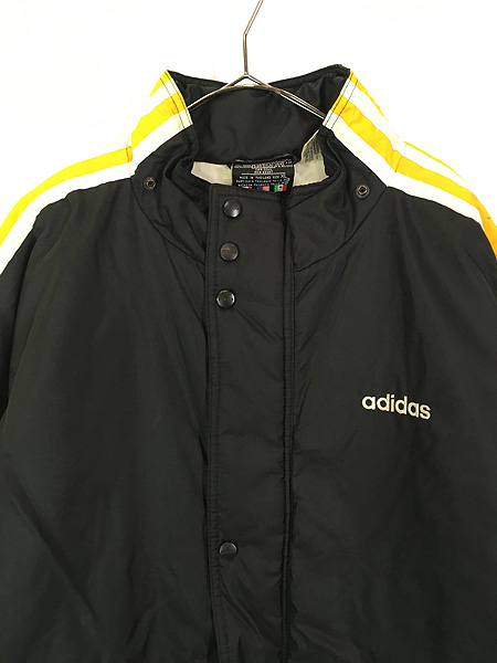 古着 90s adidas BIG ロゴ 3ライン パデット ジャケット ベンチコート XL 古着 - 古着 通販 ヴィンテージ 古着屋  Dracaena ドラセナ