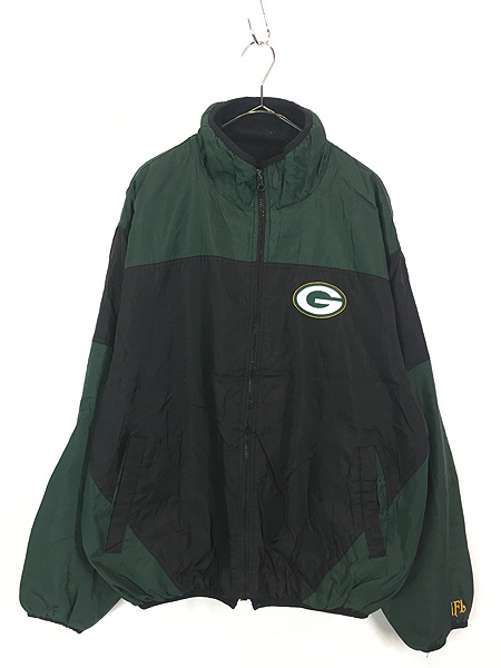 古着 90s NFL Green Bay Packers パッカーズ ナイロン×フリース