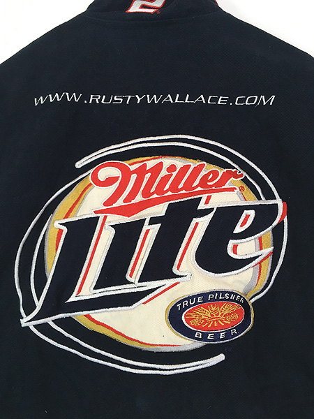 古着 90s CHASE by JH 「Miller Lite」 ビール 企業 豪華 刺しゅう