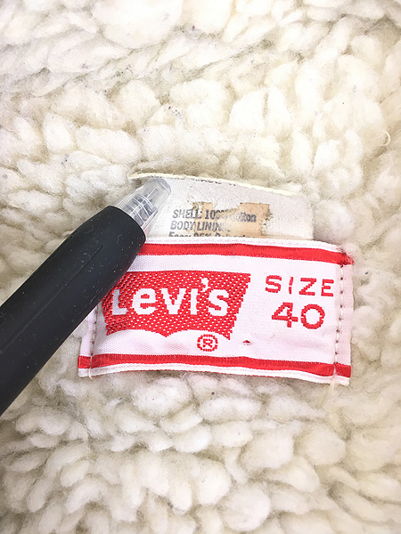 古着 80s USA製 Levi's 70605-0217 3rdタイプ 濃紺 デニム ボア 