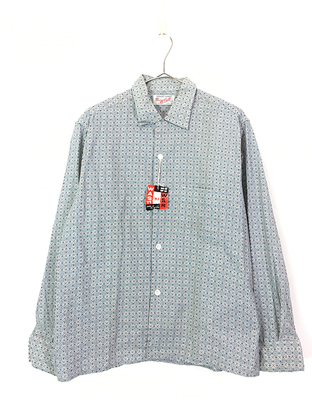 Deadstock」 古着 60s McCall 小紋柄 総柄 開襟 ボックス ヴィンテージ コットン シャツ M【10off】 - 古着 通販  ヴィンテージ 古着屋 Dracaena ドラセナ