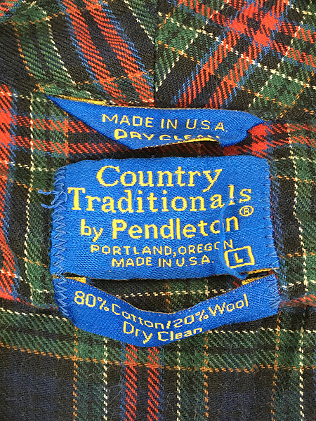 古着 70s USA製 Country Traditional by Pendleton ショール カラー 