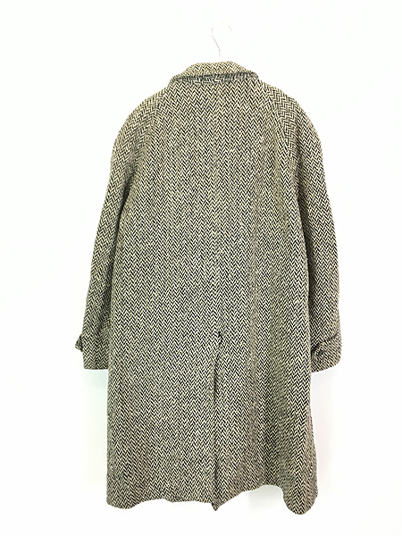 古着 70s 英国製 Burberrys × Howarth's 「IRISH TWEED」 貴重 黒白 