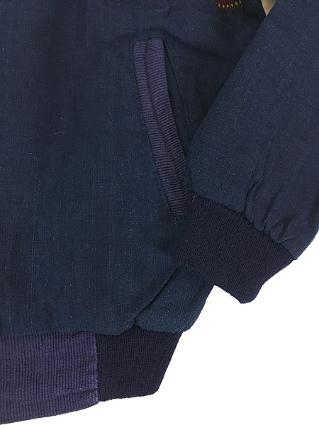 グアテマラ 民族 藍染 ロングジャケット 綿素材