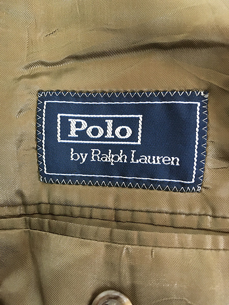 古着 90s Italy製 Polo Ralph Lauren チェック ウール テーラード