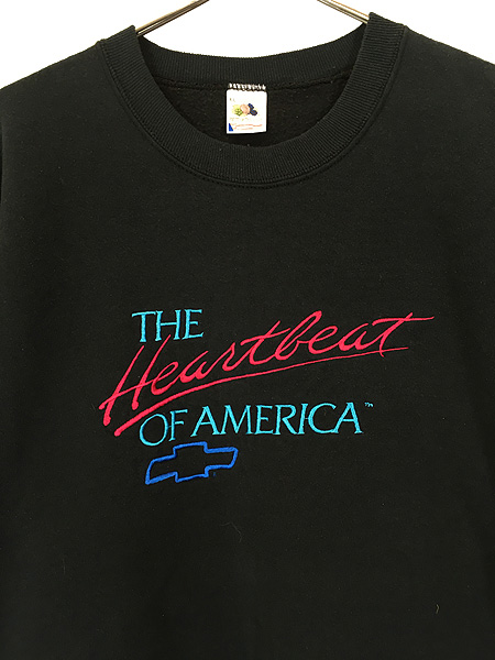 古着 90s USA製 THE Heartheat OF AMERICA シボレー 刺しゅう