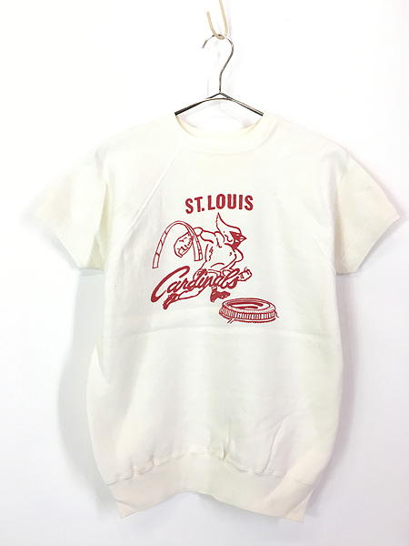 古着 60s MLB St Louis Cardinals カージナルス 染込み 半袖