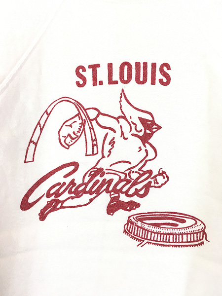 古着 60s MLB St Louis Cardinals カージナルス 染込み 半袖