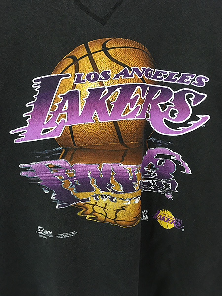 古着 90s USA製 NBA Los Angeles Lakers レイカーズ 水面 反射