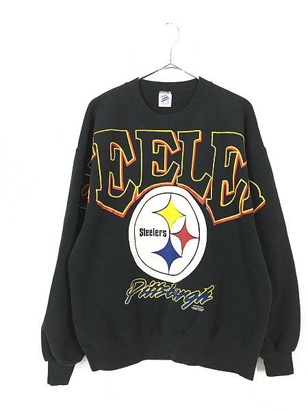 【MADE IN USA】90's NFL ビッグプリントロゴ入りスウェット