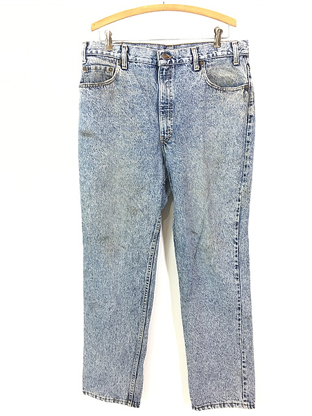 古着 90s USA製 Levi's 540 スエードパッチ ケミカル アシッド デニム