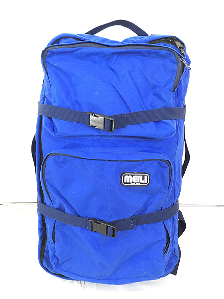 雑貨 古着 80s スイス製 MEILI 横開き ナイロン 登山 リュックサック