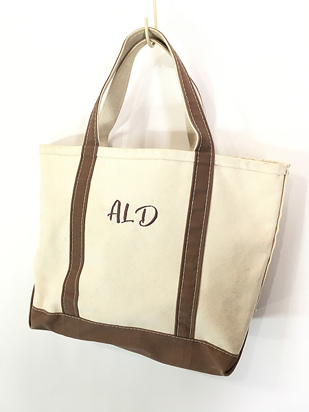 雑貨 古着 USA製 LL Bean Boat and Tote 「ALD」 刺しゅう キャンバス ...