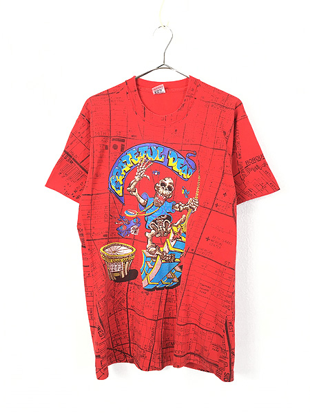 古着 90s USA製 Grateful Dead Madison Square Garden キングコング スカル オールオーバー ロック バンド  Tシャツ L - 古着 通販 ヴィンテージ　古着屋 Dracaena ドラセナ