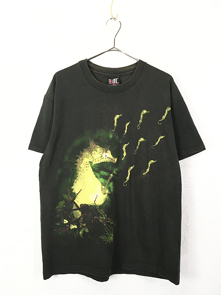 古着 90s USA製 NIRVANA 「Seahorse」 タツノオトシゴ グランジ ロック バンド Ｔシャツ XL - 古着 通販 ヴィンテージ　 古着屋 Dracaena ドラセナ