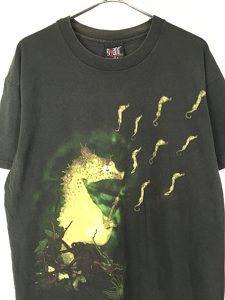 古着 90s USA製 NIRVANA 「Seahorse」 タツノオトシゴ グランジ ロック バンド Ｔシャツ XL - 古着 通販 ヴィンテージ　 古着屋 Dracaena ドラセナ