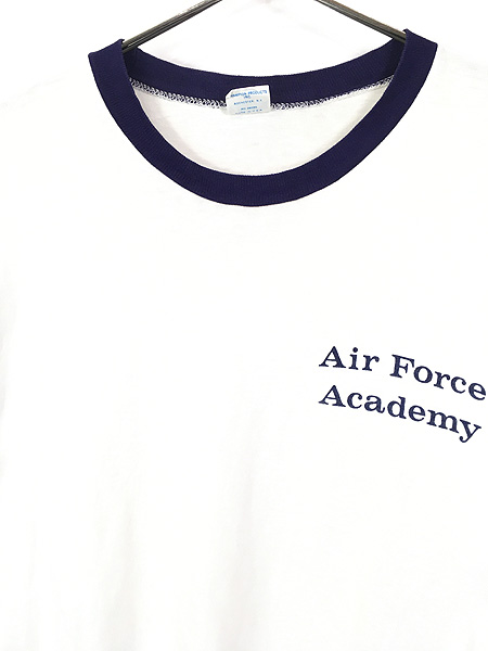 古着 70s USA製 Champion 「Air Force Academy」 USAFA 染み込み ...