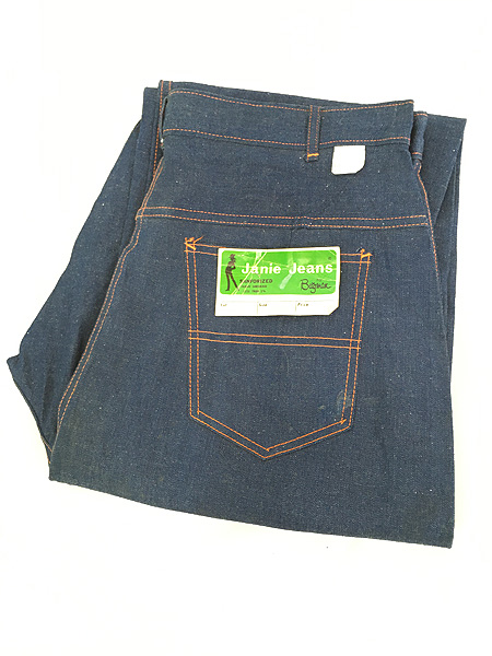 Deadstock」 古着 60s Janie Jeans 真紺 ライトオンス デニム ランチ