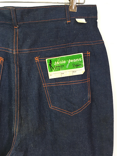 Deadstock」 古着 60s Janie Jeans 真紺 ライトオンス デニム ランチ