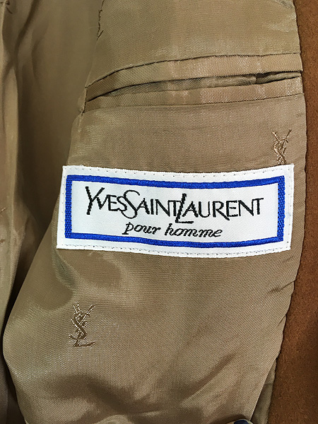 古着 80s Yves Saint Laurent 上質 カシミア ウール テーラード