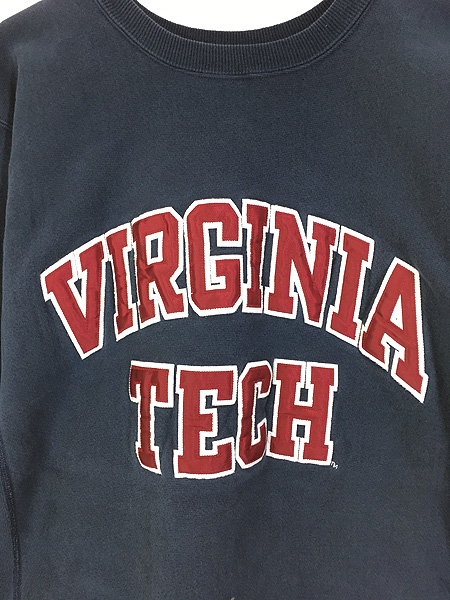 古着 90s Champion Reverse Weave 「VIRGINIA TECH」 パッチ リバース