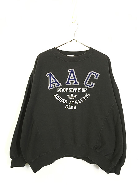 古着 90s adidas 「AAC」 刺しゅう パッチ スウェット