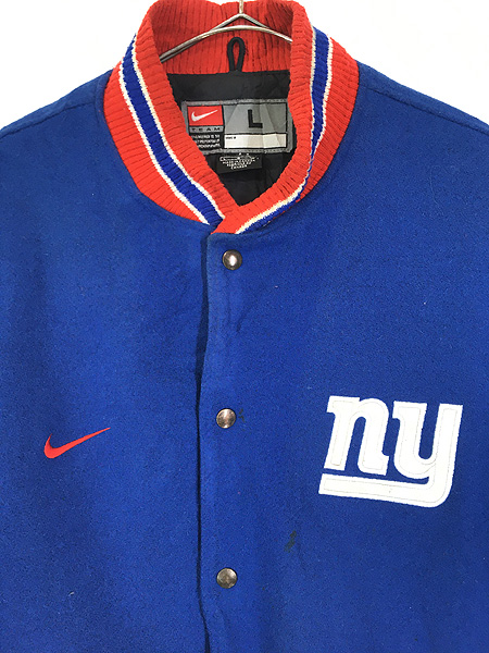 古着 90s Canada製 NIKE NFL New York Giants ジャイアンツ 本革 ...