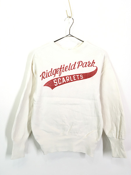 古着 60s Champion ランタグ 「Ridgefield Park Scarlets」 カレッジ 