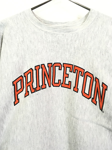 古着 90s USA製 Champion Reverse Weave 「PRINCETON」 BIG P リバース