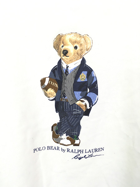 古着 Polo Ralph Lauren 「POLO BEAR」 ポロベア ラグビー スウェット ...
