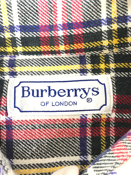 古着 80s フランス製 Burberrys of London トラッド チェック ヘビー