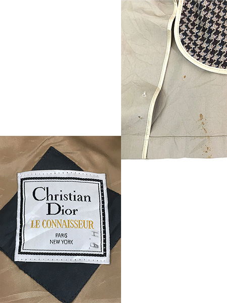 80s Christian Diorトレンチコート ライナー完備
