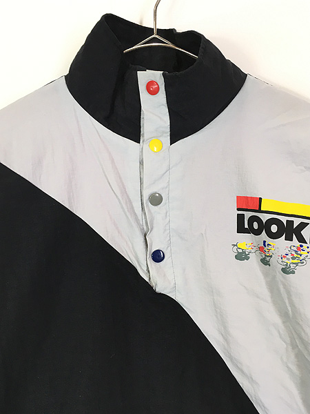 古着 90s LOOK カラフル サイクリング ロゴ ナイロン ジャケット