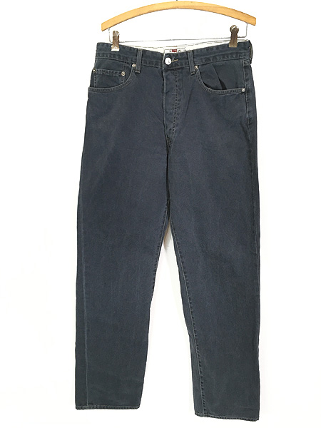 古着 90s Levi's 401-7712 先染め ネイビー カラー デニム