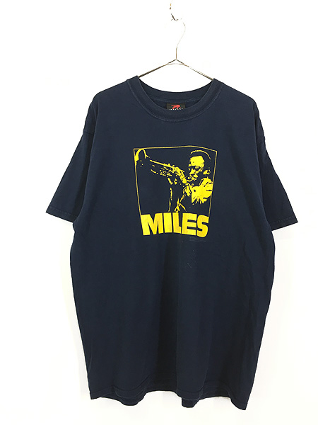 古着 00s USA製 Miles Davis ジャズ ブルース トランペット ミュージック Tシャツ XL 古着 - 古着 通販 ヴィンテージ  古着屋 Dracaena ドラセナ