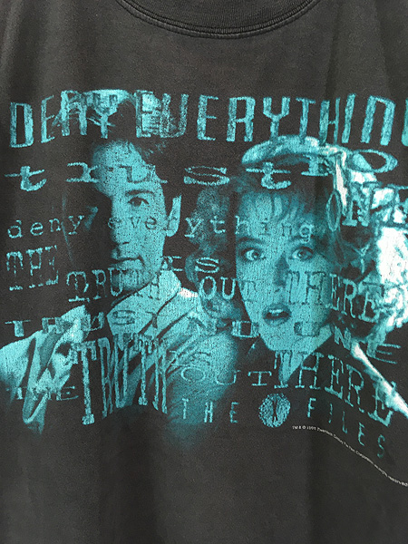 古着 90s The X-Files モルダー スカリー 捜査官 SF TV ドラマ ムービー Tシャツ XL - 古着 通販 ヴィンテージ　古着屋  Dracaena ドラセナ