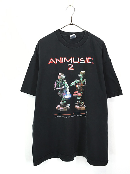 古着 00s Wayne Lytle 「Animusic 2」 コンピューター アニメーション ミュージック ビデオ Tシャツ XL 古着