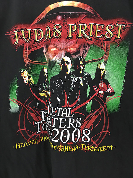 古着 00s Judas Priest 「METAL MASTHRS TOUR 2008」 ツアー ヘヴィ