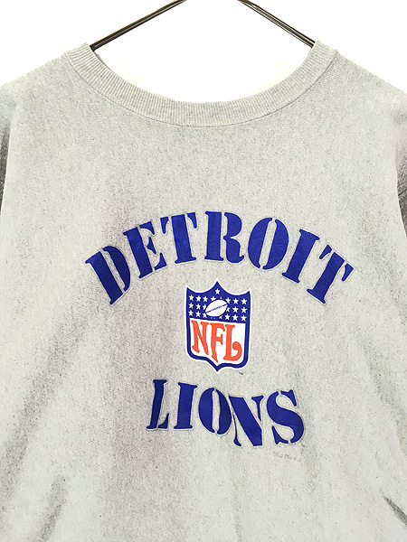 古着 90s USA製 Champion Reverse Weave NFL Detroit Lions ライオンズ ...