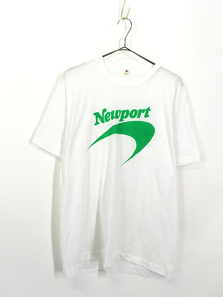 古着 80s USA製 Newport タバコ シガレット オールド Tシャツ XL 古着
